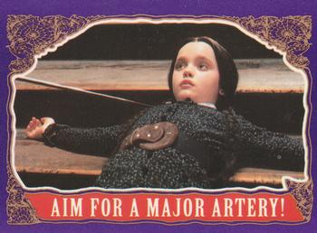 1991 Topps The Addams Family #58 Aim for a Major Artery! Front
