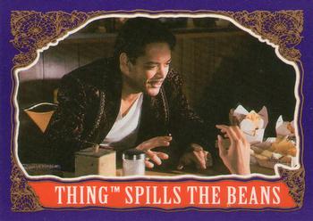 1991 Topps The Addams Family #91 Thing Spills the Beans Front