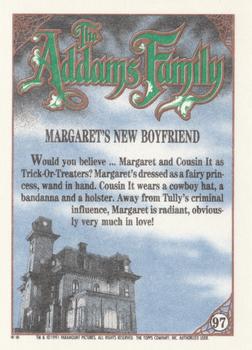 1991 Topps The Addams Family #97 Margaret's New Boyfriend Back