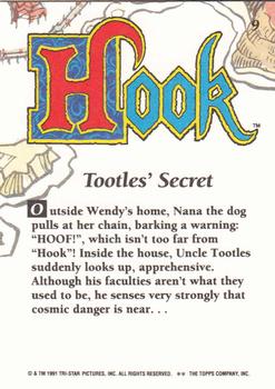 1992 Topps Hook #9 Tootles' Secret Back