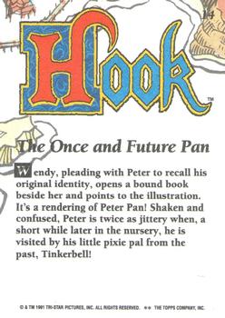1992 Topps Hook #14 The Once and Future Pan Back