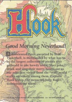 1992 Topps Hook #16 Good Morning Neverland! Back