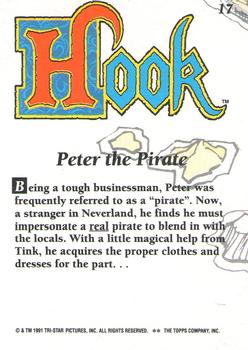 1992 Topps Hook #17 Peter the Pirate Back