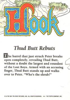 1992 Topps Hook #27 Thud Butt Rebuts Back