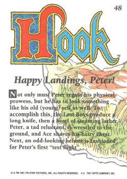 1992 Topps Hook #48 Happy Landings, Peter! Back
