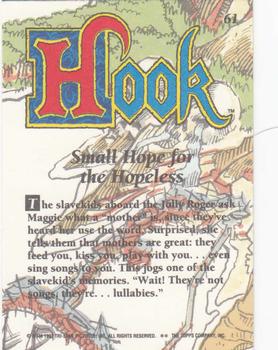 1992 Topps Hook #61 Small Hope for the Hopeless Back