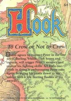 1992 Topps Hook #64 To Crow or Not to Crow! Back