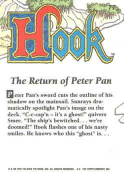 1992 Topps Hook #77 The Return of Peter Pan Back