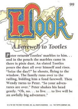1992 Topps Hook #99 A Farewell to Tootles Back