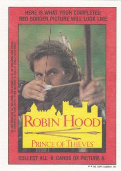 1991 Topps Robin Hood: Prince of Thieves (88) - Stickers #9 (image from card 77) Back