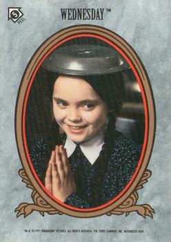 1991 Topps The Addams Family - Stickers #5 Wednesday Front