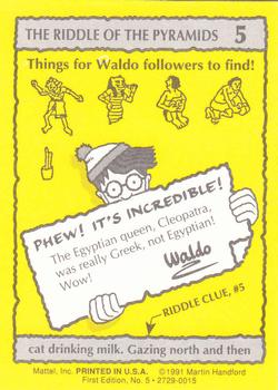 1991 Mattel Where's Waldo #5 cat drinking mi.k. Gazing north and then Back