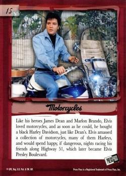 2007 Press Pass Elvis Is #15 Motorcycles Back