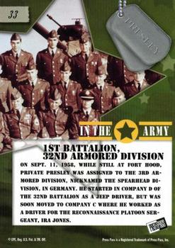 2007 Press Pass Elvis Is #33 1st Battalion, 32nd Armored Division Back