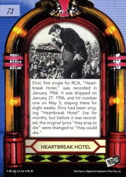 2007 Press Pass Elvis Is #73 Heartbreak Hotel Back