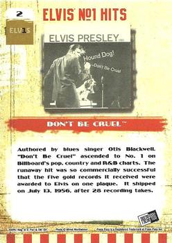 2008 Press Pass Elvis the Music #2 Don't Be Cruel Back