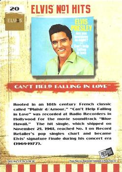 2008 Press Pass Elvis the Music #20 Can't Help Falling in Love Back