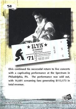 2008 Press Pass Elvis the Music #51 '71 Spectrum Back
