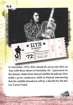 2008 Press Pass Elvis the Music #53 '72 Hawaii Back