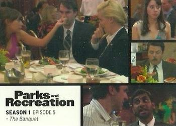2013 Press Pass Parks and Recreation #5 The Banquet Front