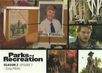 2013 Press Pass Parks and Recreation #13 Greg Pikitis Front