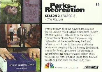 2013 Press Pass Parks and Recreation #24 The Possum Back