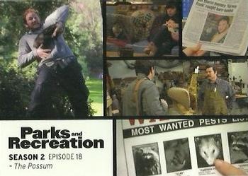 2013 Press Pass Parks and Recreation #24 The Possum Front