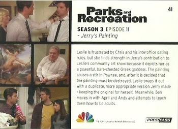 2013 Press Pass Parks and Recreation #41 Jerry's Painting Back