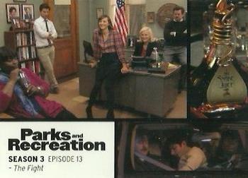 2013 Press Pass Parks and Recreation #43 The Fight Front