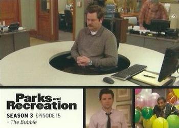 2013 Press Pass Parks and Recreation #45 The Bubble Front