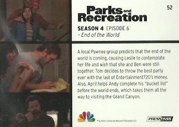 2013 Press Pass Parks and Recreation #52 End of the World Back