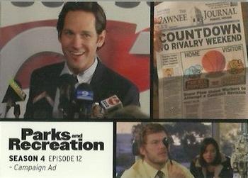 2013 Press Pass Parks and Recreation #58 Campaign Ad Front