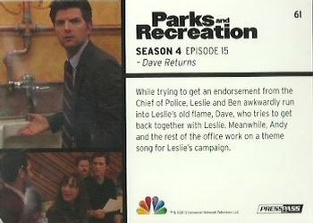 2013 Press Pass Parks and Recreation #61 Dave Returns Back