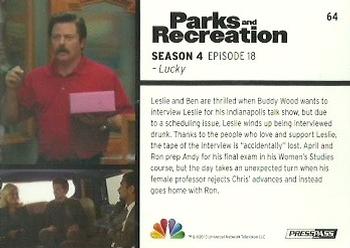 2013 Press Pass Parks and Recreation #64 Lucky Back