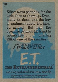 1982 Topps E.T. The Extraterrestrial #10 Fear of the Unknown Back