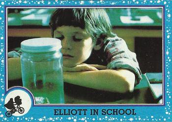 1982 Topps E.T. The Extraterrestrial #28 Elliott in School Front