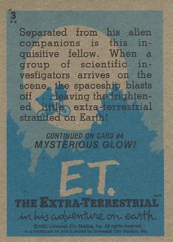 1982 Topps E.T. The Extraterrestrial #3 Stranded! Back
