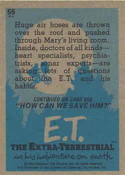 1982 Topps E.T. The Extraterrestrial #55 The Air Hose Back