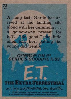 1982 Topps E.T. The Extraterrestrial #73 A Present for E.T. Back
