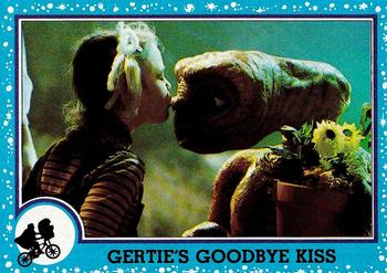 1982 Topps E.T. The Extraterrestrial #74 Gertie's Goodbye Kiss Front