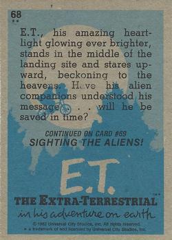 1982 Topps E.T. The Extraterrestrial #68 E.T.'s Glowing Heart Back