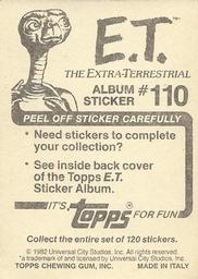1982 Topps E.T. The Extraterrestrial Album Stickers #110 Watch the fishbowl Back