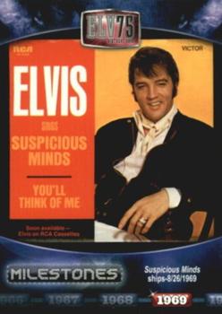 2010 Press Pass Elvis Milestones #46 Suspicious Minds ships - 8/26/1969 Front