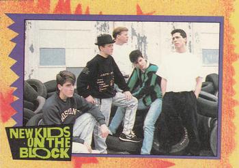 1989 Topps New Kids on the Block #11 NKOTB Quiz! Question #1 Front