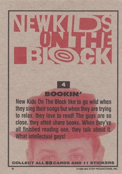 1989 Topps New Kids on the Block #4 Bookin' Back