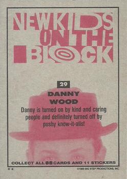 1989 Topps New Kids on the Block #29 Danny Wood Back