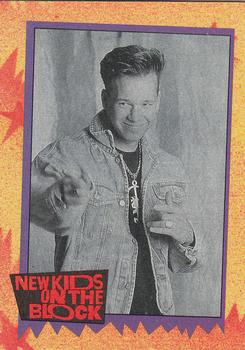 1989 Topps New Kids on the Block #42 Vital Statistics - Donnie Wahlberg Front