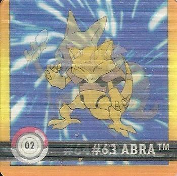 1999 Pokemon Action Flipz Premier Edition #02 #63 Abra #64 Kadabra Front