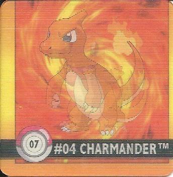 1999 Pokemon Action Flipz Premier Edition #07 #04 Charmander #05 Charmeleon Front