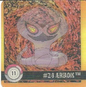 1999 Pokemon Action Flipz Premier Edition #11 #23 Ekans #24 Arbok Front
